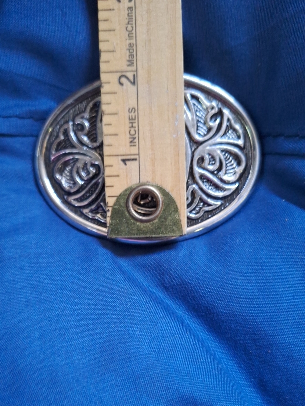 Vintage 1980s Avon Western Horse Saddle Belt Buckle Silver Tone Metal - Picture 6 of 6